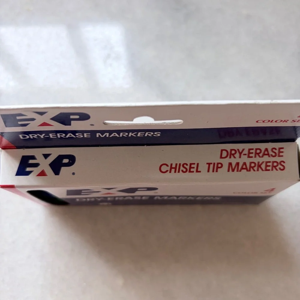 VTG EXP‎ Dry-Erase Markers 4 Color Set Chisel Tip Low Odor EXP511141 Pack